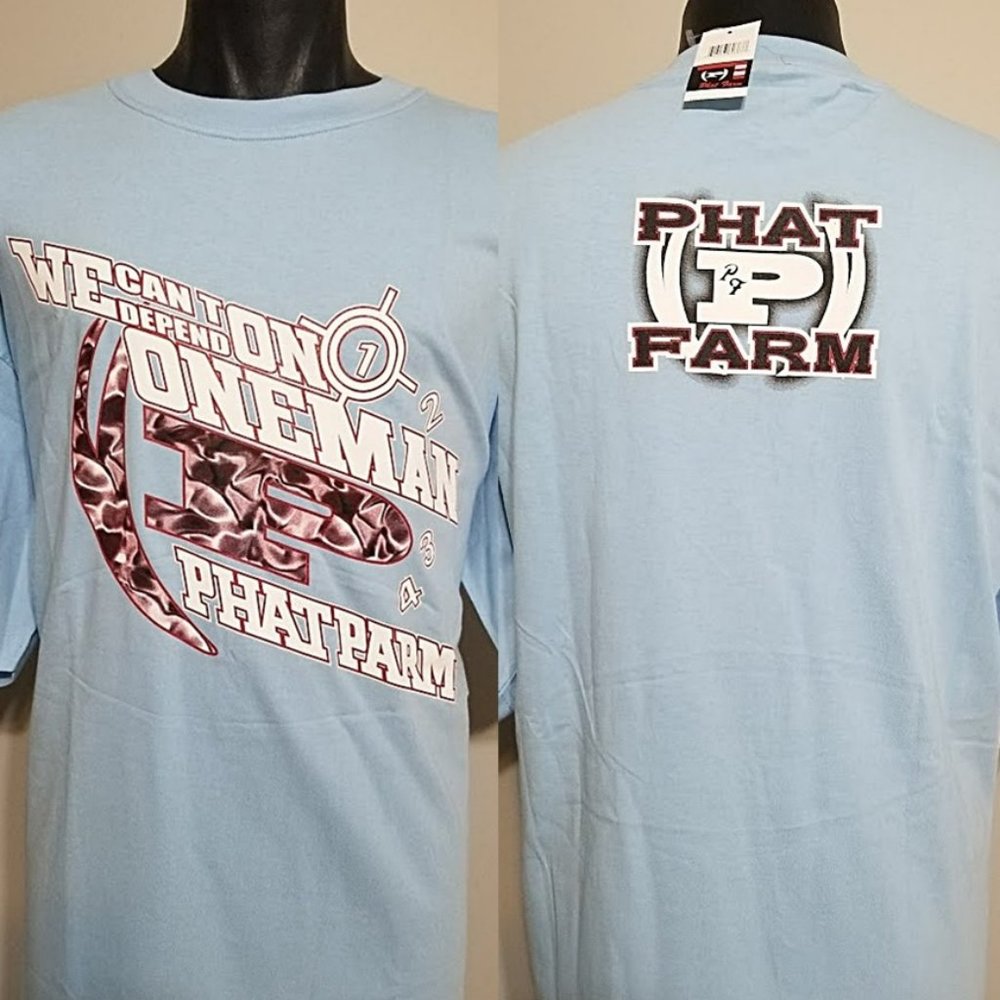 NWT Vintage Phat Farm Made in USA Graphic Tee XXL Hip Hop Rap T Shirt NOS